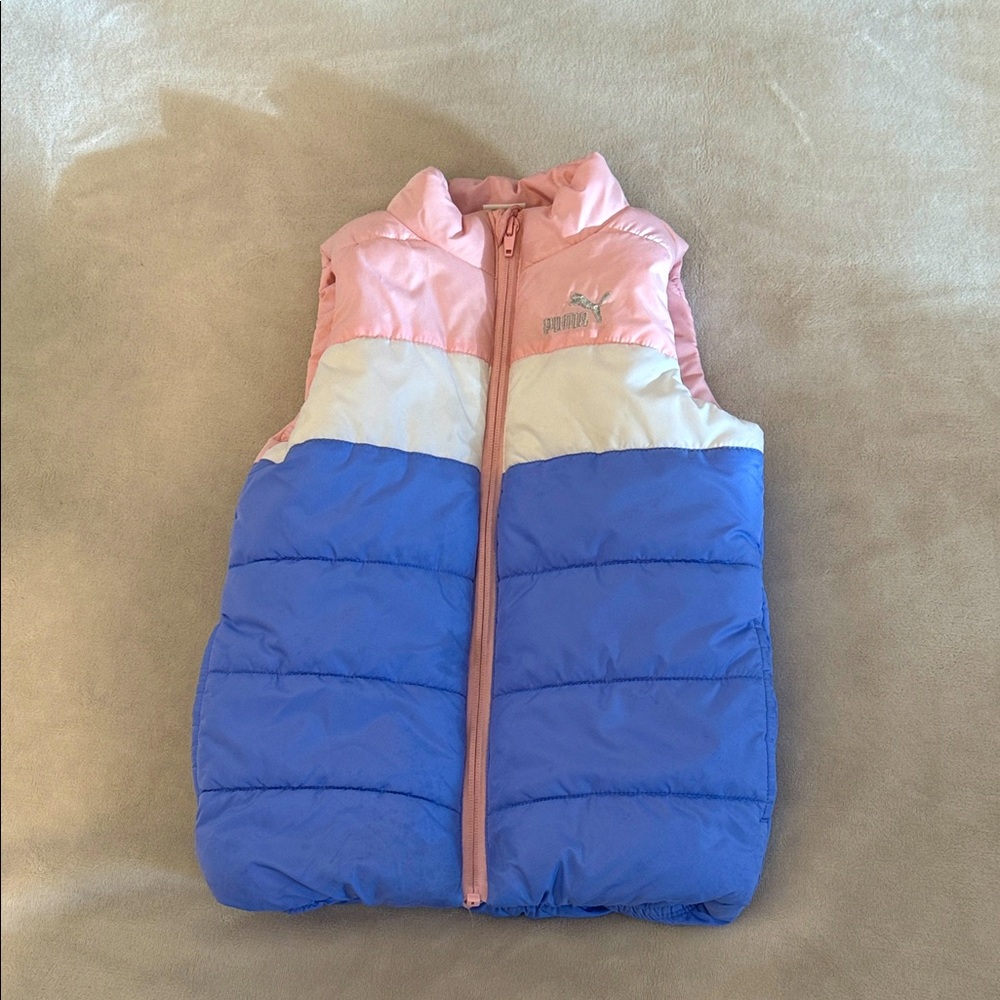 Puma Pink and purple color block vest